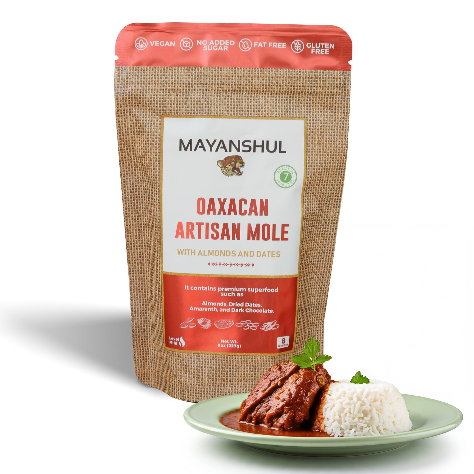 Amazon.com: Mayanshul Oaxacan Red Mole Sauce, Cacao & Amaranth, 8 oz